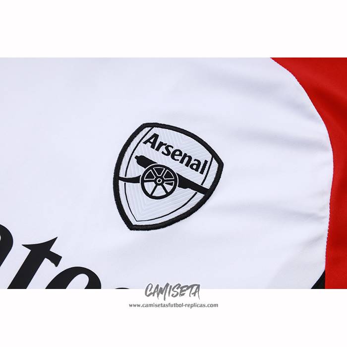 Chandal del Arsenal 2025-2026 Manga Corta Blanco - Pantalon Corto